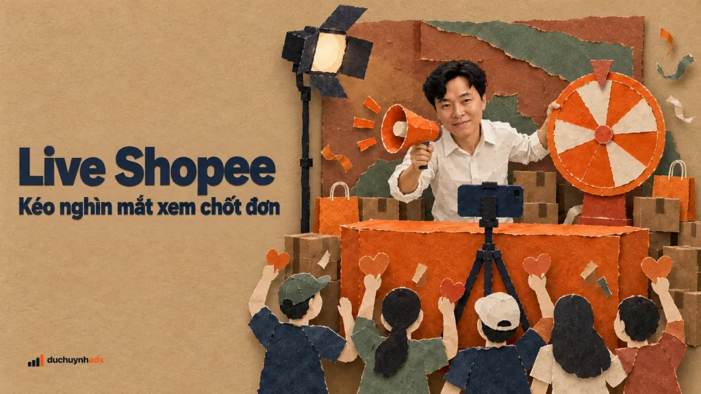 Cách live Shopee nhiều người xem: vận hành hiệu quả