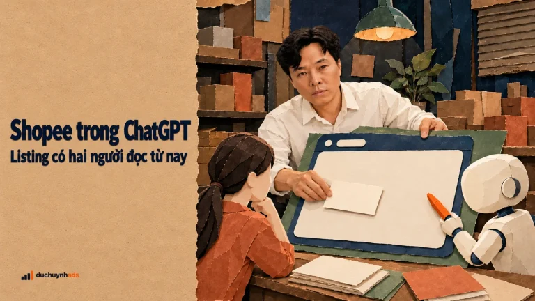 Khách hỏi ChatGPT mua gì trên Shopee, sao không thấy mã mình?